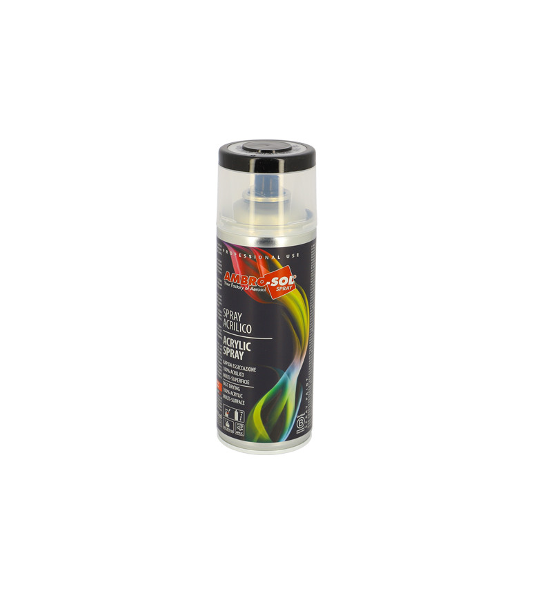 BOMBE PEINTURE AMBRO-SOL RAL 9005 NOIR BRILLANT (AEROSOL 400ML)