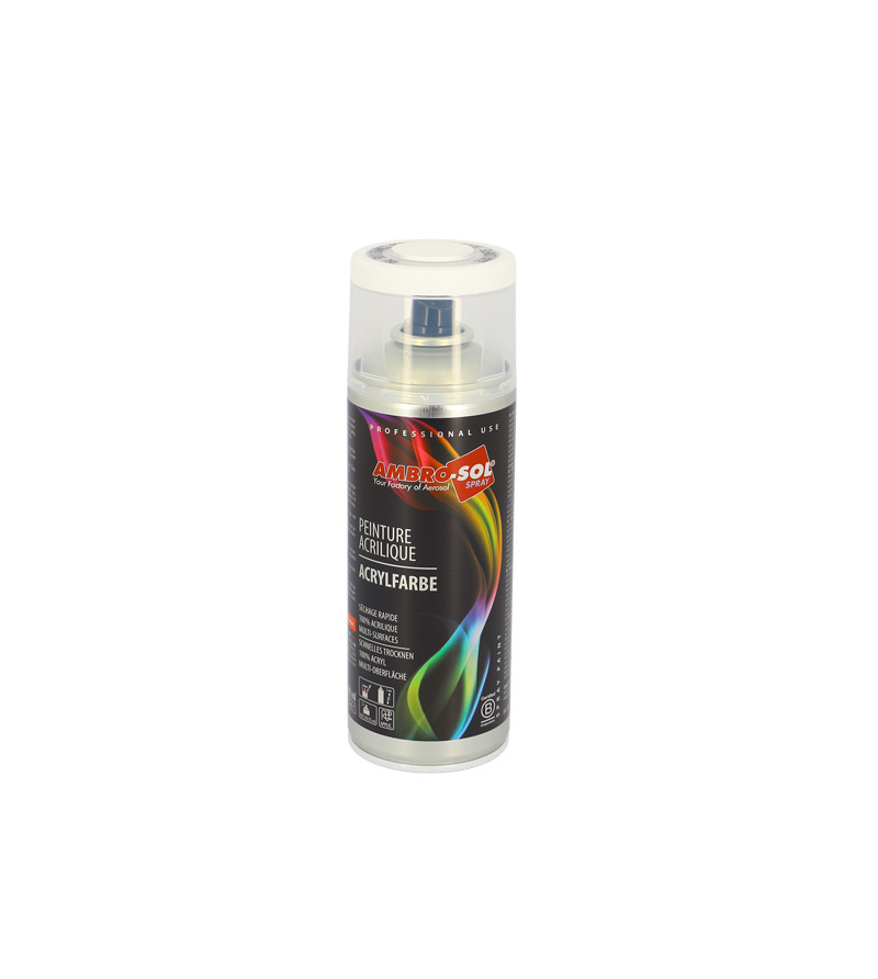 BOMBE PEINTURE AMBRO-SOL RAL 9010 BLANC MAT (AEROSOL 400ML)