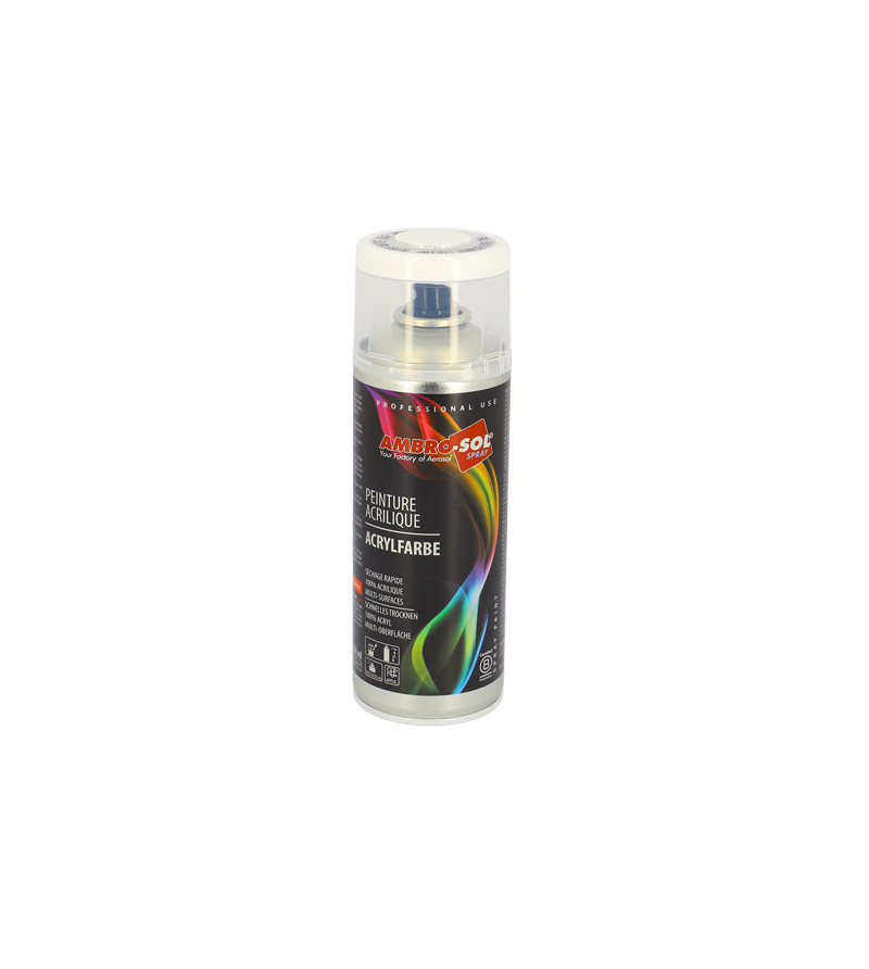 BOMBE PEINTURE AMBRO-SOL RAL 9010 BLANC BRILLANT (AEROSOL 400ML)