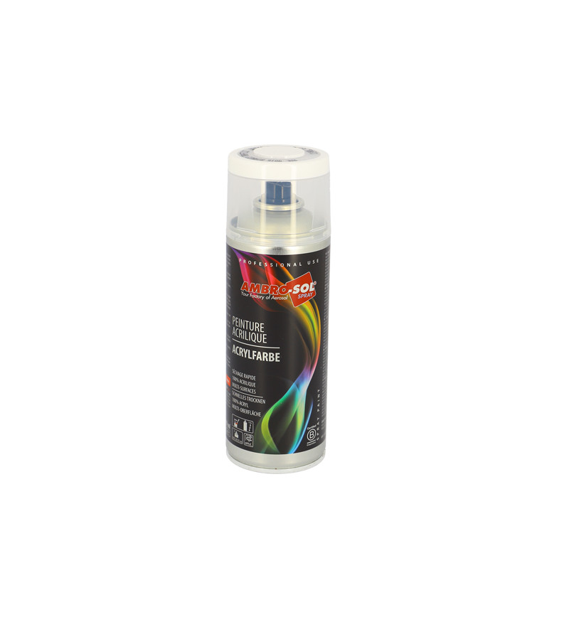 BOMBE PEINTURE AMBRO-SOL RAL 9016 BLANC TRAFIC (AEROSOL 400ML)