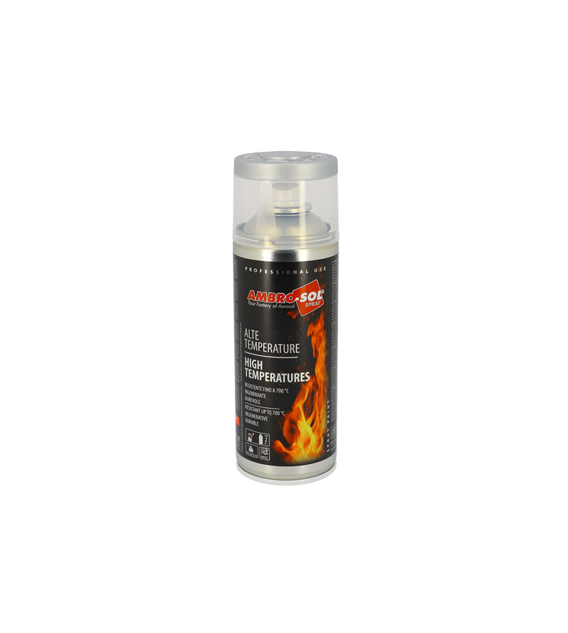 BOMBE PEINTURE AMBRO-SOL HAUTE TEMPERATURE ALUMINIUM (AEROSOL 400ML)