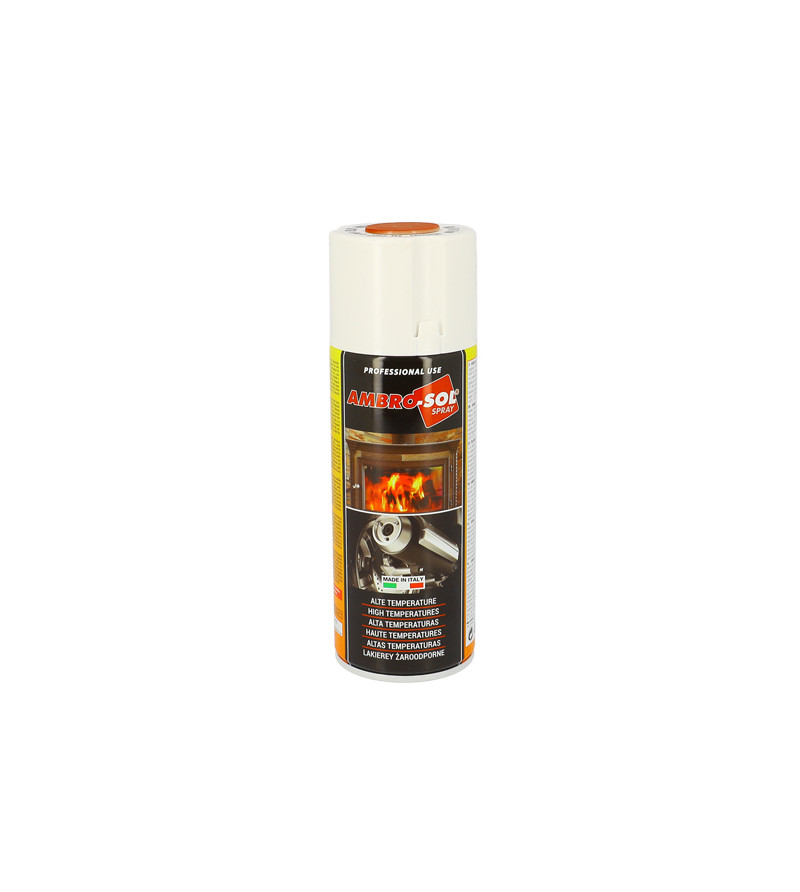 BOMBE PEINTURE AMBRO-SOL HAUTE TEMPERATURE ROUGE (AEROSOL 400ML)