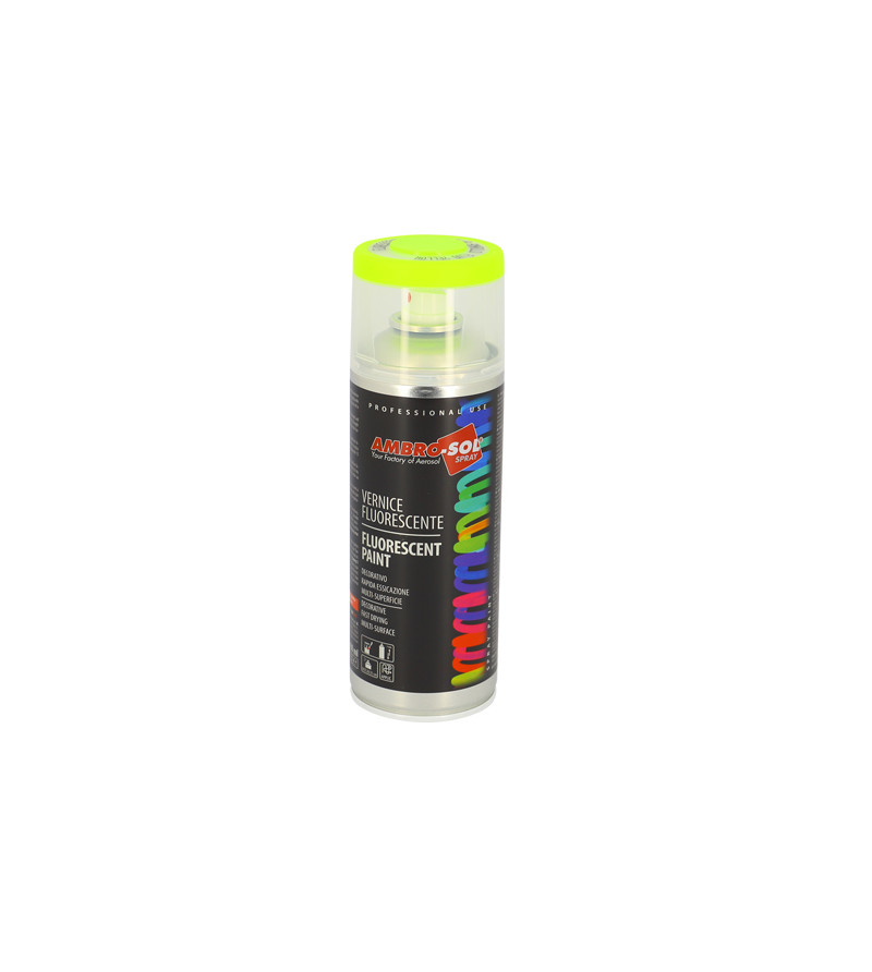 BOMBE PEINTURE AMBRO-SOL EFFET FLUOJAUNE (AEROSOL 400ML)