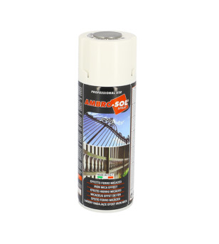 BOMBE PEINTURE AMBRO-SOL EFFET ACIER GRIS CLAIR (AEROSOL 400ML)