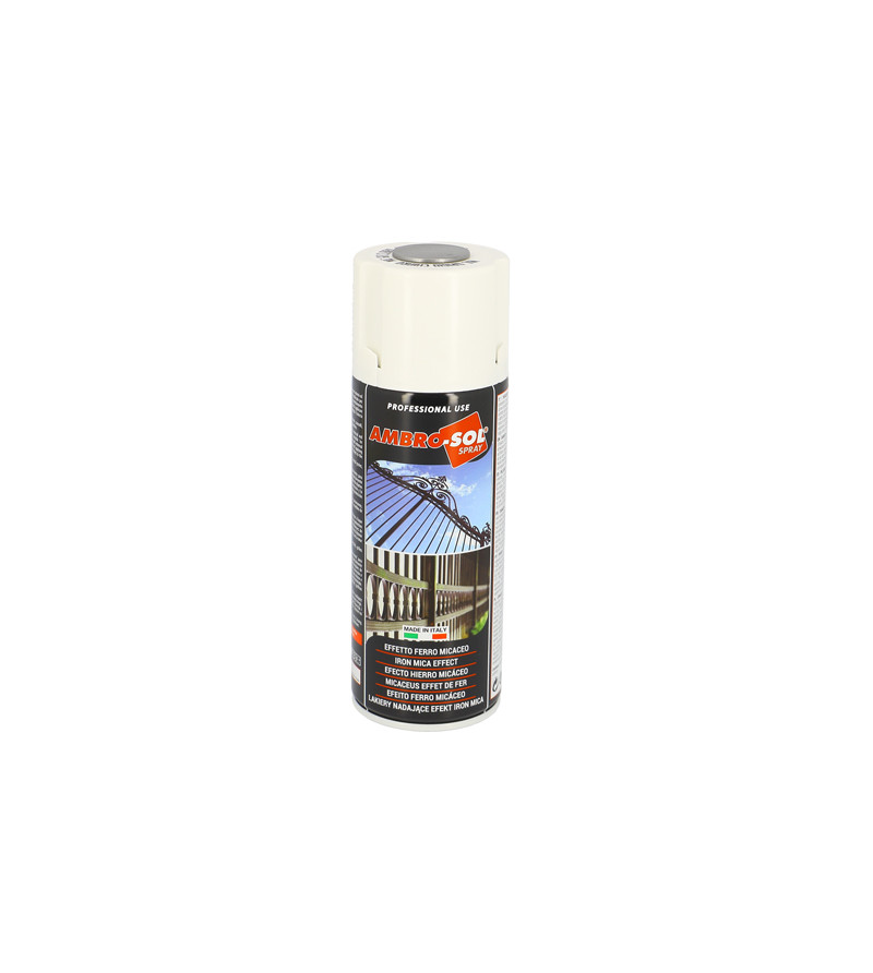 BOMBE PEINTURE AMBRO-SOL EFFET ACIER GRIS CLAIR (AEROSOL 400ML)