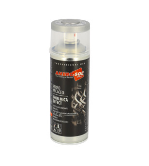 BOMBE PEINTURE AMBRO-SOL EFFET ACIER FER FORGE GRIS (AEROSOL 400ML)