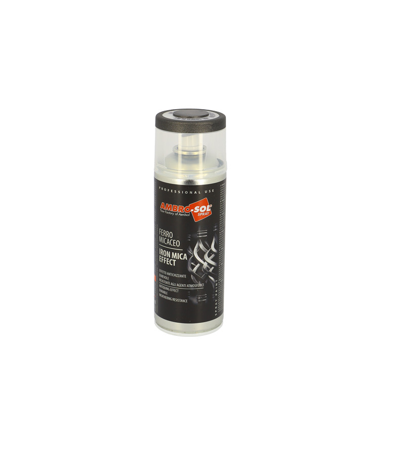 BOMBE PEINTURE AMBRO-SOL EFFET ACIER NOIR GRAPHITE (AEROSOL 400ML)