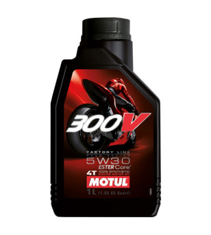 HUILE MOTEUR 4T MOTUL 300V FACTORY LINE 5W30 (1L)