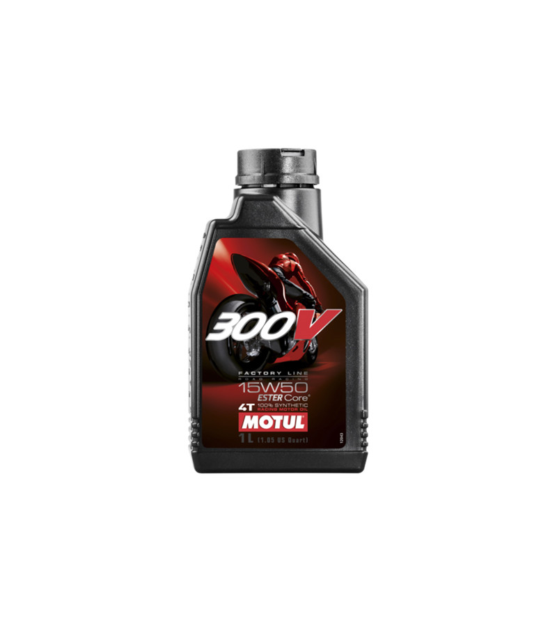 HUILE MOTEUR 4T MOTUL 300V FACTORY LINE ROAD RACING 15W50 (1L)