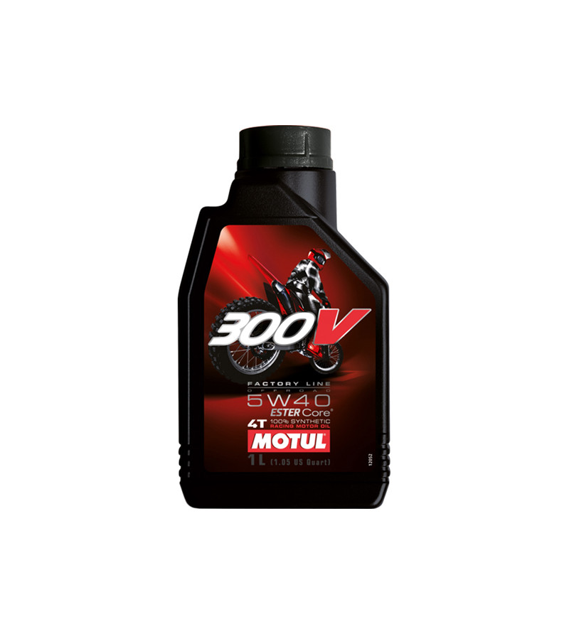 HUILE MOTEUR 4T MOTUL 300V FACTORY LINE OFF ROAD 5W40 (1L)