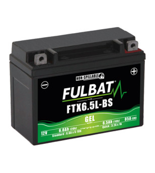 BATTERIE FTX6.5L-BS FULBAT 12V6.5AH LG139 L66 H102 (GEL - SANS ENTRETIEN) ACTIVEE USINE