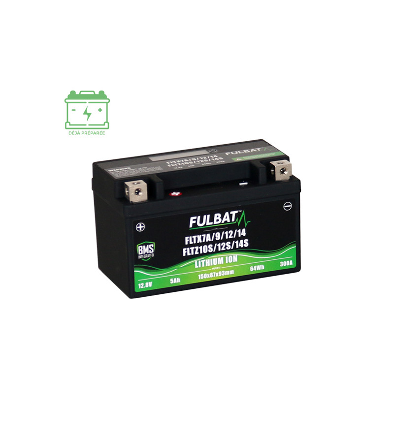 BATTERIE FLTZ10S FULBAT 12V5H LITHIUM LG150 L87 H93 COMP. FLTX7A/9/12/14 /FLTZ10S/12S/14