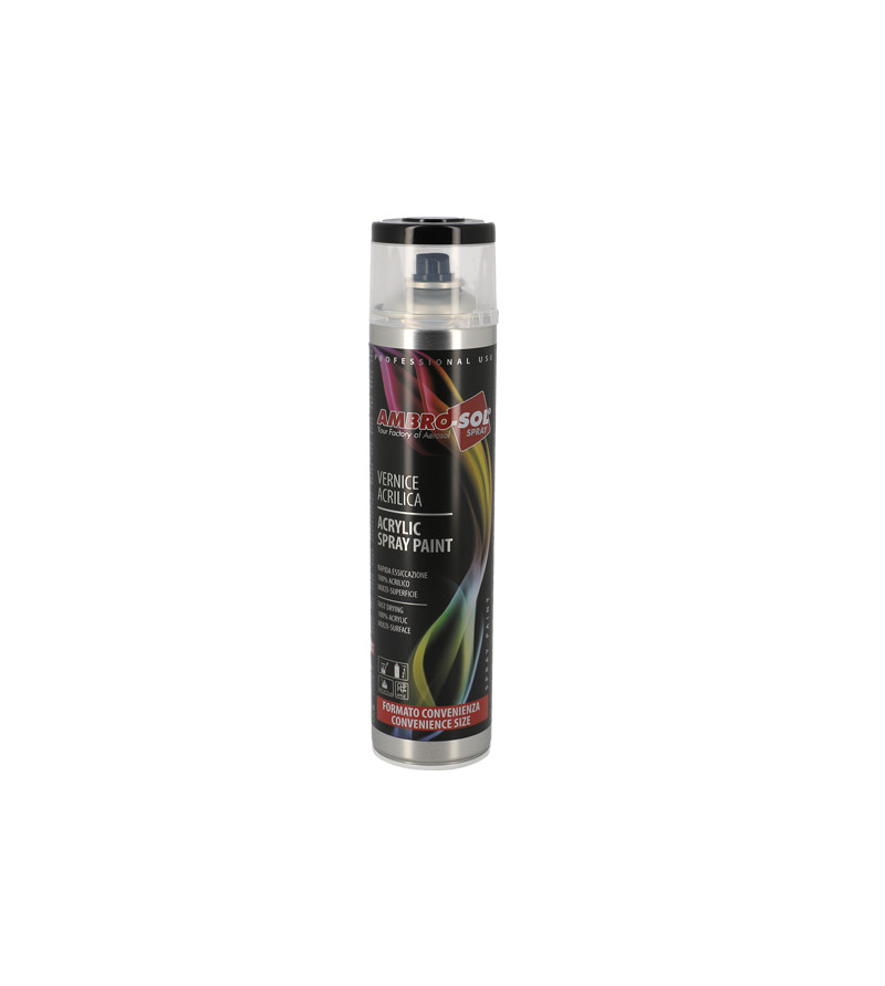 BOMBE PEINTURE AMBRO-SOL RAL 9005 NOIR BRILLANT(AEROSOL 600ML)