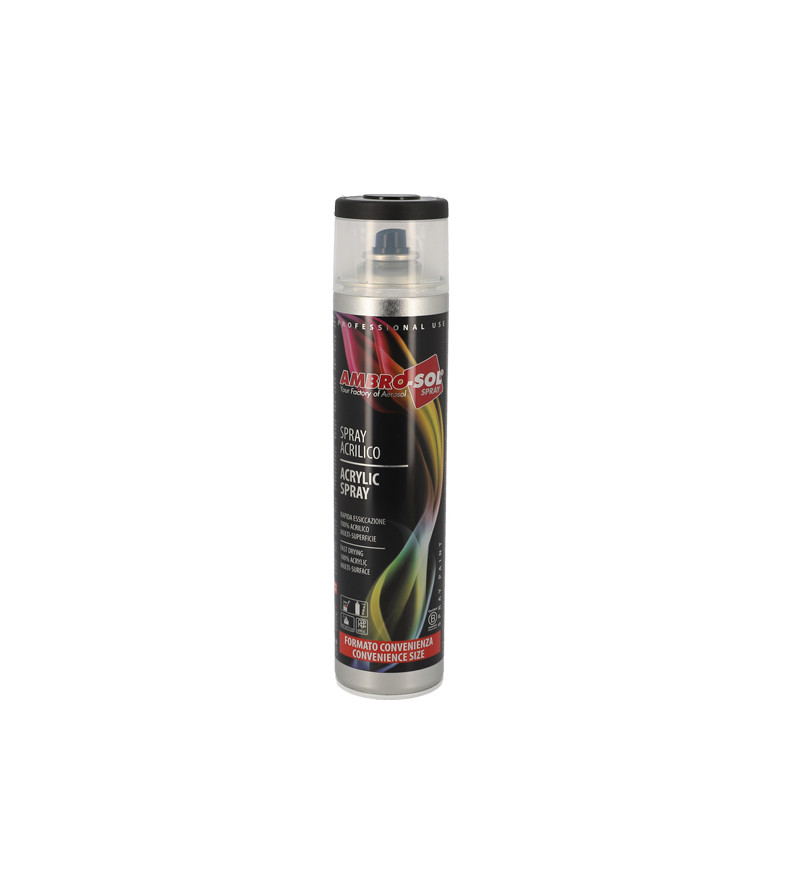 BOMBE PEINTURE AMBRO-SOL RAL 9005 NOIR MAT (AEROSOL 600ML)