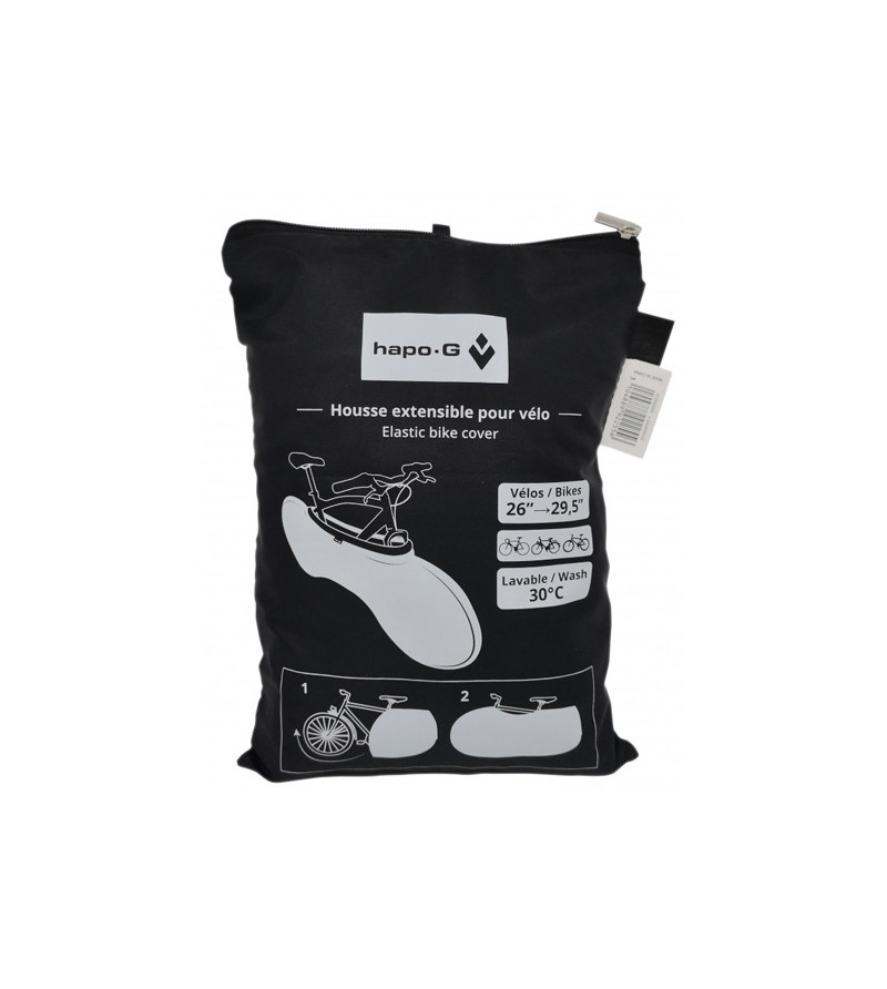 HOUSSE DE PROTECTION VELO HAPO-G EXTENSIBLE NOIR