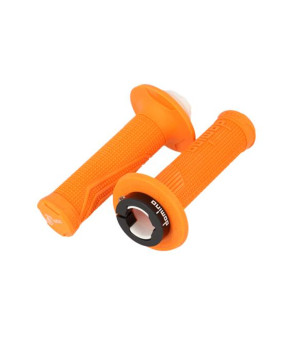 REVETEMENT/POIGNEE DOMINO D-LOCK CROSS/ENDURO/OFF ROAD ORANGE (PR) 116MM MOTO sur le site du spécialiste des deux roues O-TAK...