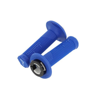 REVETEMENT/POIGNEE DOMINO D-LOCK CROSS/ENDURO/OFF ROAD BLEU (PR) 116MM MOTO sur le site du spécialiste des deux roues O-TAKET...