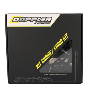 KIT CHAINE DOPPLER ALU ADAPT. SHERCO ENDURO/SM 428 13X53DTS D110 FIX 5 NOIR 50 À BOITE sur le site du spécialiste des deux ro...