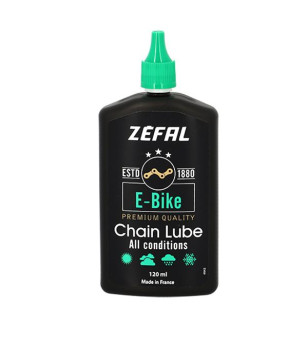 HUILE/LUBRIFIANT ZEFAL SPECIALE VAE - EBIKE CHAIN LUBE (BURETTE 120ML) ATELIER sur le site du spécialiste des deux roues O-TA...