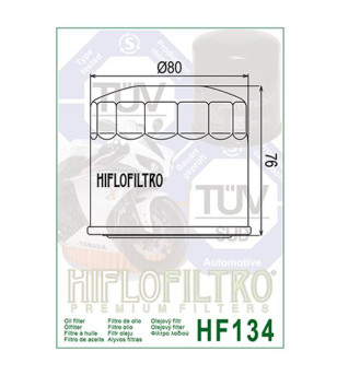FILTRE A HUILE MOTO HIFLOFILTRO HF134