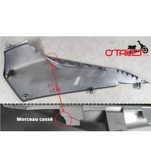 Dessous de tablier/demi sabot avant droit T-MAX origine YAMAHA 500 Accueil sur le site du spécialiste des deux roues O-TAKET.COM