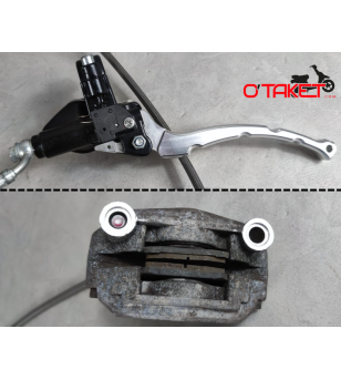 Maître cylindre MXZ + étrier de frein avant AJP RS origine APRILIA 50 Accueil sur le site du spécialiste des deux roues O-TAK...