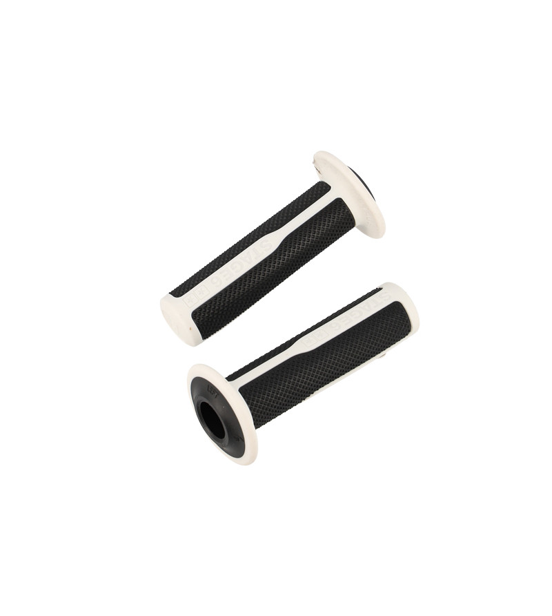 REVETEMENT/POIGNEE STAGE 6 ULTIMATE GRIPS NOIR/BLANC (PR)  - 125MM