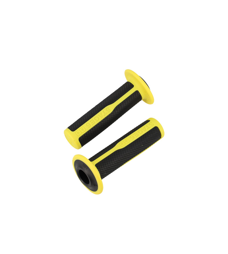 REVETEMENT/POIGNEE STAGE 6 ULTIMATE GRIPS NOIR/JAUNE (PR)  - 125MM