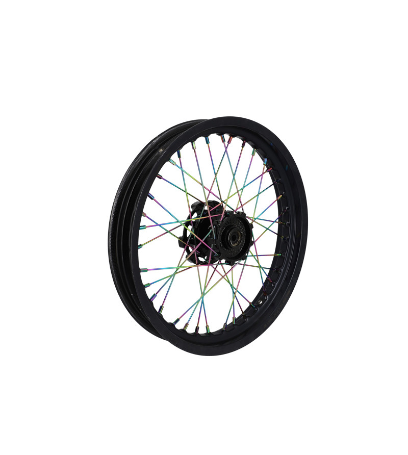 RAYON ROUE DOPPLER ADAPT. DERBI SENDA - NEOCHROME (KIT JANTE AV - 36 RAYON DE 195MM)