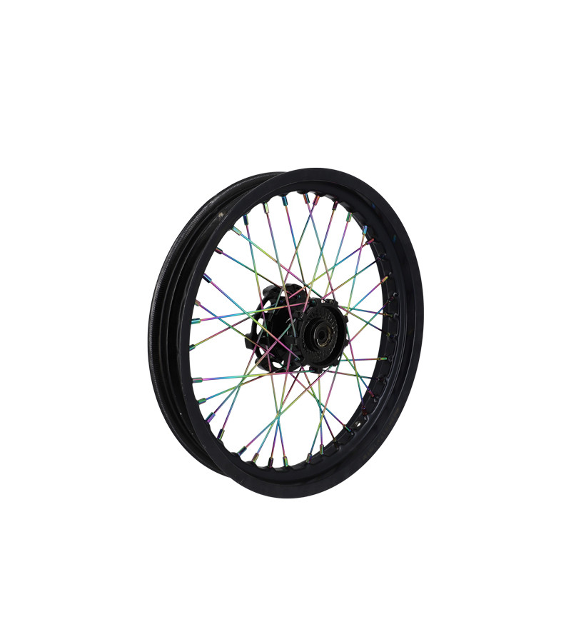 RAYON ROUE DOPPLER ADAPT. DERBI SENDA - NEOCHROME (KIT JANTE AR -18 RAYON 195MM +18X199MM)