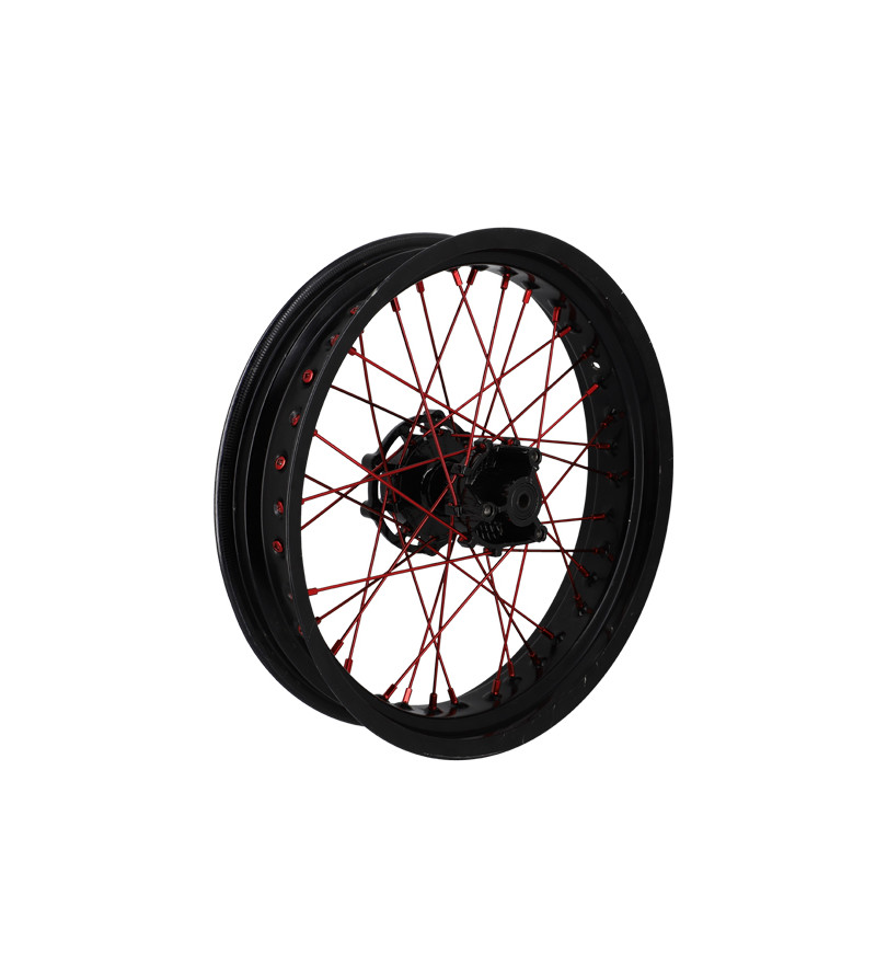 RAYON ROUE DOPPLER ADAPT. DERBI SENDA - ROUGE (KIT JANTE AV - 36 RAYON DE 195MM)