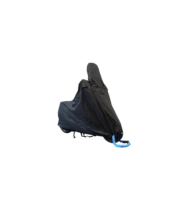 HOUSSE DE PROTECTION SCOOTER DS COVERS CUP AVEC PARE BRISE NOIR TAILLE L (EXTERIEUR)