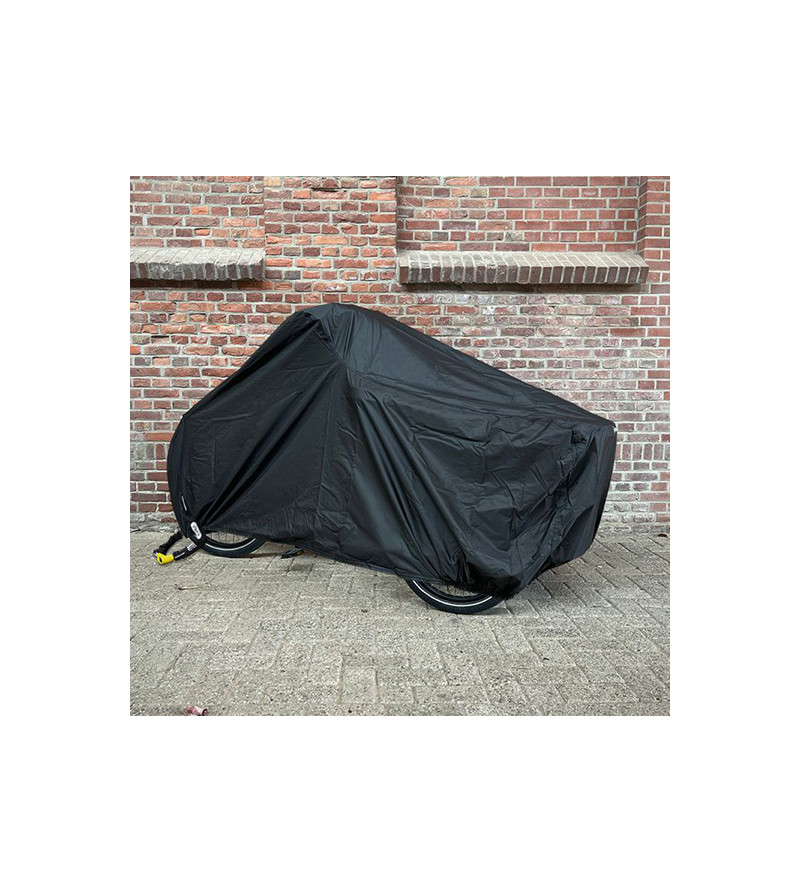 HOUSSE DE PROTECTION VELO CARGO/TRIPORTEUR DS COVERS CARGO AVEC CAPOTE DE PLUIE NOIR (EXTE