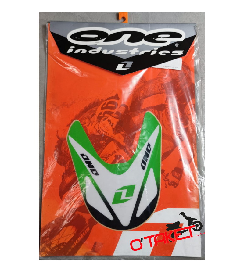 Stickers ONE pour garde boue avant KX/KXF adaptable KAWASAKI 250/450 Accueil sur le site du spécialiste des deux roues O-TAKE...