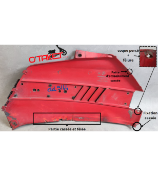 Carénage latéral arrière droit SC/SX origine PEUGEOT 50/80 Accueil sur le site du spécialiste des deux roues O-TAKET.COM