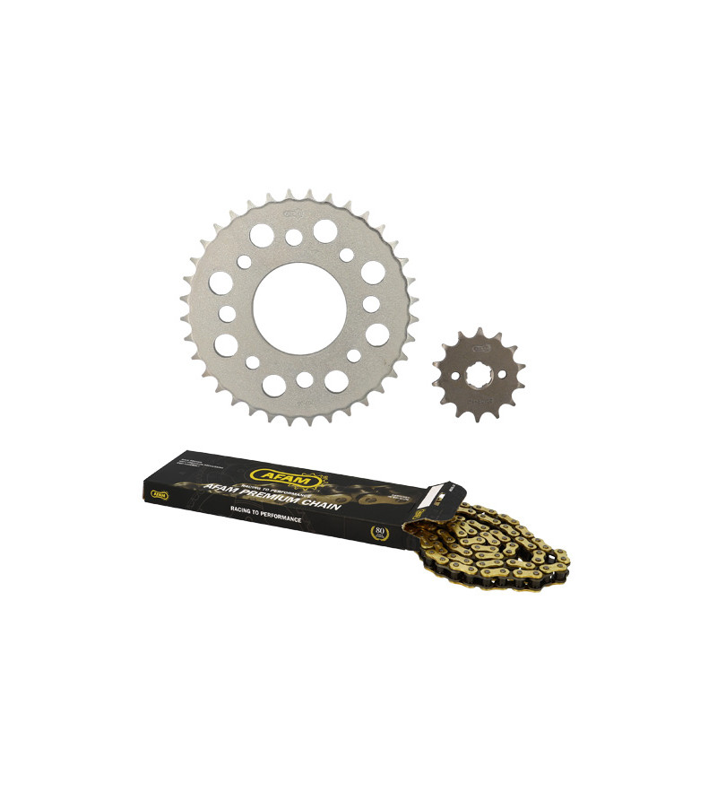 KIT CHAINE AFAM ADAPT. KYMCO 125 KPW 2014-2021 - 14X36 (DEMULT. ORIGINE)