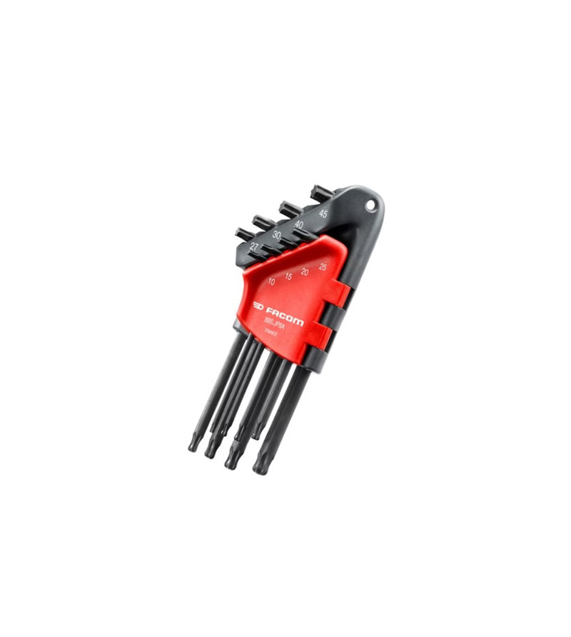 JEU DE 8 CLES MALES TORX ET RESISTORX A TETE SPHERIQUE -  PRIX NET