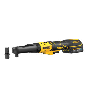 CLÉ À CLIQUET XR DEWALT 18V 1.7AH LI-ION BRUSHLESS - TÊTES INTERCHANGEABLES 3/8" ET 1/2"