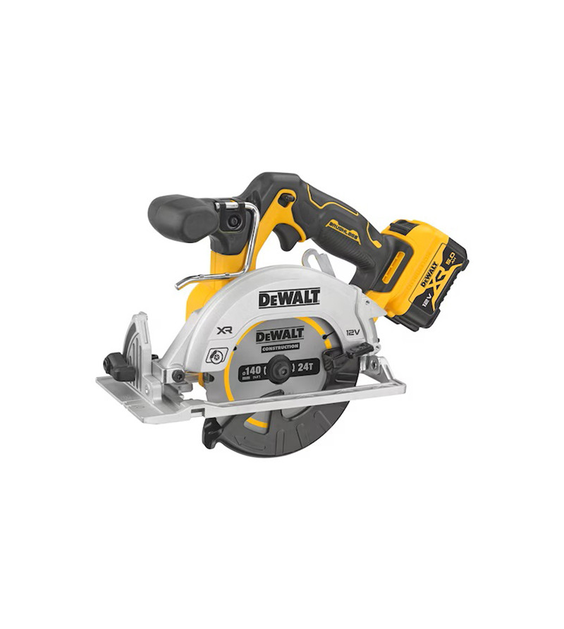 SCIE CIRCULAIRE XR DEWALT 12V 5AH LI-ION BRUSHLESS 140 MM