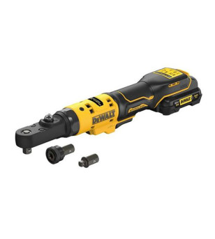 CLÉ À CLIQUET XR DEWALT 12V 3AH LI-ION BRUSHLESS - TÊTES INTERCHANGEABLES 1/4", 3/8" ET PO