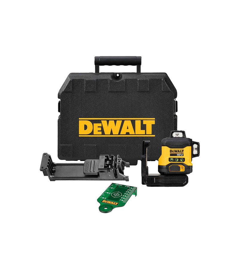 NIVEAU LASER MULTILIGNES 3X360° COMPACT XR DEWALT 18V - FAISCEAUX VERTS