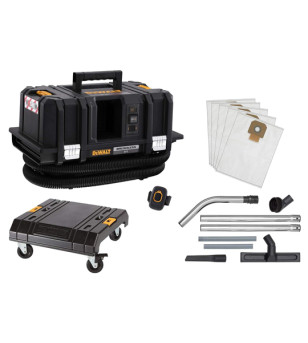 KIT ASPIRATEUR TSTAK XR FLEXVOLT DEWALT 54V EAU ET POUSSIÈRES - CLASSEM
