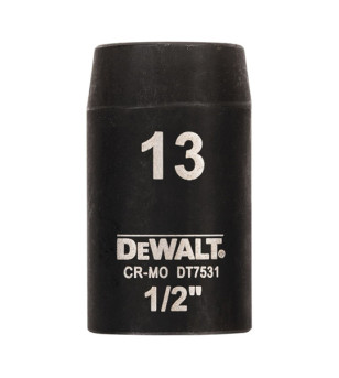 DOUILLE IMPACT DEWALT DIAMÈTRE 13 MM 1/2"