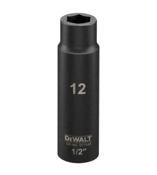 DOUILLE IMPACT DEWALT DIAMÈTRE 12 MM 1/2"
