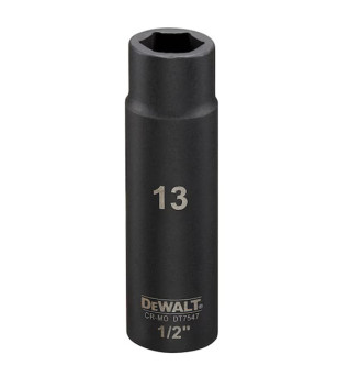 DOUILLE IMPACT DEWALT DIAMÈTRE 13 MM 1/2"