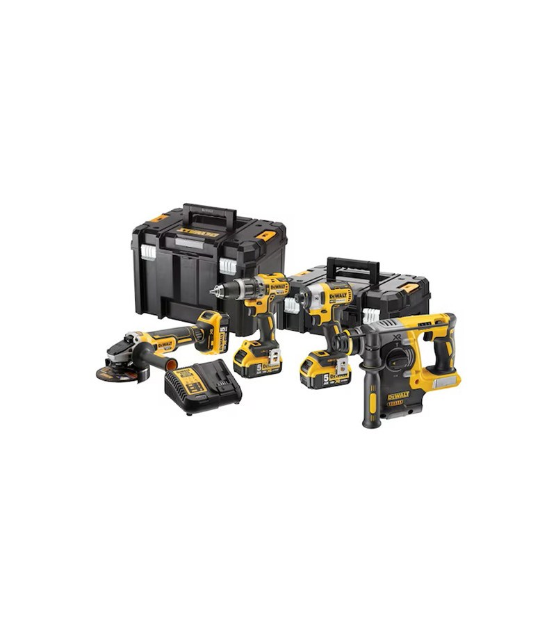 KIT 4 OUTILS XR DEWALT 18V 5AH LI-ION BRUSHLESS