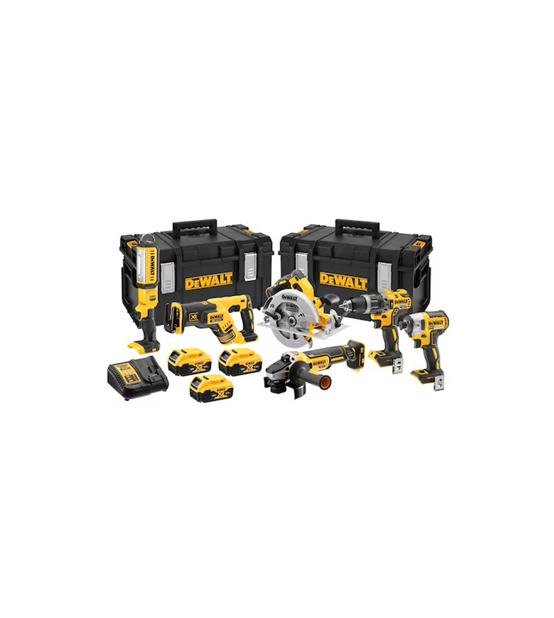 KIT 6 OUTILS XR DEWALT 18V 5AH LI-ION