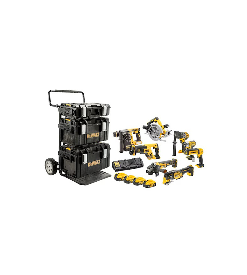 KIT 8 OUTILS XR DEWALT 18V 5AH LI-ION