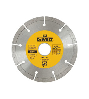DISQUE FRITTÉ DEWALT SEGMENTÉ POURMATÉRIAUX DE CONSTRUCTION/BÉTON 125X22.2MM