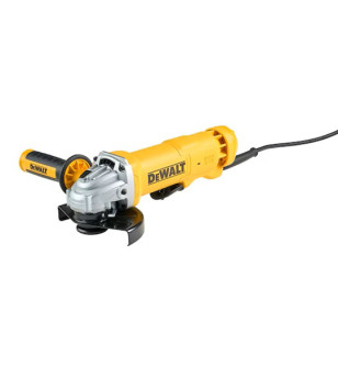 MEULEUSE DEWALT 1400W 125 MM - INTERRUPTEUR PALETTE - SYSTÈME D'ÉJECTION DES POUSSIÈRES DE